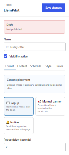 ElemPilot Free plan limits